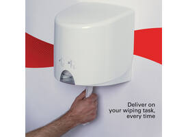Poetspapier WypAll L10 GeneralClean 1-laags 500 vel wit 7406