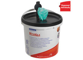 Reinigingsdoek WypAll PowerClean emmer 1-laags 6x90 vel groen 7775