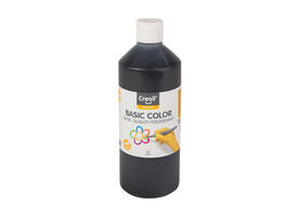 Plakkaatverf Creall basic zwart 500ml