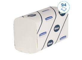 Handdoek Kleenex Ultra i-vouw 2-laags 215x415mm 30x94 vel wit 6772