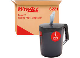 Poetspapierdispenser WypAll L10 Reach draagbare dispenser zwart 6221