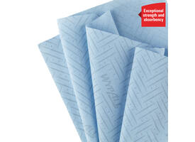 Poetspapier WypAll L10 GeneralClean 1-laags 630 vel blauw 7494