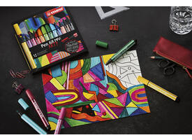 Viltstift STABILO Pen 68 Max Arty assorti etui à 6 stuks