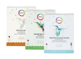 Aquarelblok Qrea 24x32 20 vel 200gr spiraal