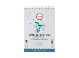 Aquarelblok Qrea A5 20 vel 200gr spiraal