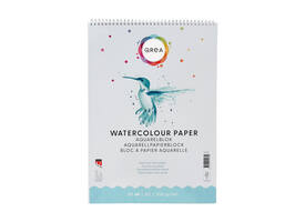 Aquarelblok Qrea A3 20 vel 200gr spiraal