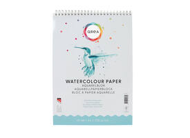 Aquarelblok Qrea A4 20 vel 200gr spiraal