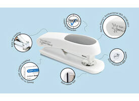 Nietmachine Rapesco Germ-Savvy Less Effort Eco Sting Ray antibacterieel wit