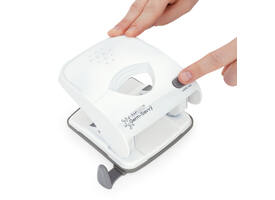 Perforator Rapesco Germ-Savvy Less Effort Eco X5-40ps antibacterieel 2-gaats wit