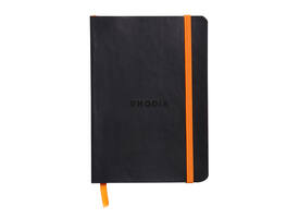 Notitieboek Rhodia A6 lijn 72 vel 90gr zwart