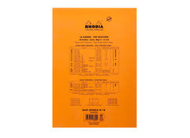 Schrijfblok Rhodia A4 lijn 80 vel 80gr oranje
