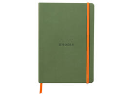 Notitieboek Rhodia A5 lijn 80 vel 90gr saliegroen