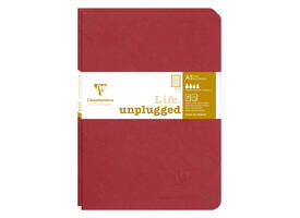 Schrift Clairefontaine A5 lijn 96 pagina's 90gr rood seal à 2 stuks