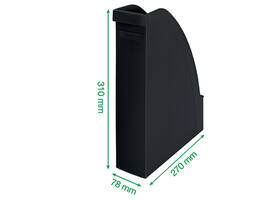 Tijdschriftcassette Leitz Recycle A4 zwart