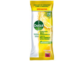 Reinigingsdoekjes Dettol antibacterieël Citrus 110 stuks