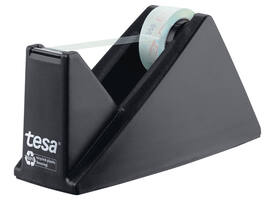 Plakbandhouder Tesa eco&crystal 59045 zwart met 1 rol tape 19mmx10m