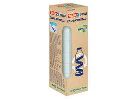 Plakband Tesa eco&crystal 59043 19mmx10m transparant 8 rollen