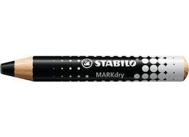 Whiteboardpotlood STABILO MARKdry 648/46 zwart