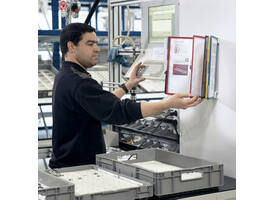 Wandelement Durable Vario Wall met 10-tassen A4 assorti