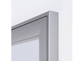 Vitrinebord Quantore luxe 9x A4 zilver