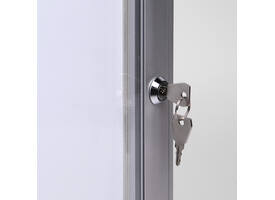 Vitrinebord Quantore luxe 8x A4 zilver