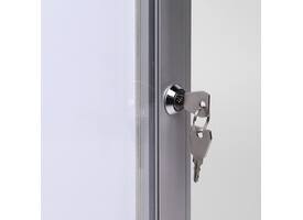 Vitrinebord Quantore luxe 2x A4 zilver