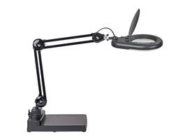 Loeplamp MAUL Viso LED met voet zwart