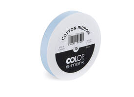 Lint Colop E-mark 15mmx25m blauw