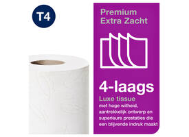 Toiletpapier Tork T4 Premium 4-laags 150 vel wit 110406