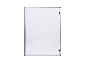 Binnenvitrine wand MAULextraslim whiteboard 9xA4 met slot
