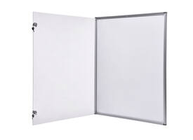 Binnenvitrine wand MAULextraslim whiteboard 9xA4 met slot