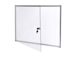 Binnenvitrine wand MAULextraslim whiteboard 8xA4 met slot