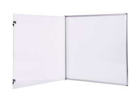 Binnenvitrine wand MAULextraslim whiteboard 12xA4 met slot