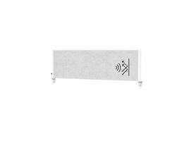Scheidingswand MAUL akoestiek Uplight 120x50 lichtgrijs antrac.frame tafelklem