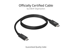 Kabel ACT USB-C USB 4 20Gbps Thunderbolt3 1 meter