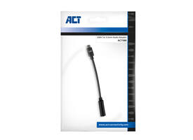 Adapter ACT USB-C naar 3.5mm audio jack 0.1 meter