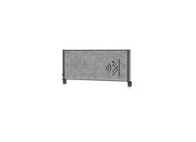 Scheidingswand MAUL akoestiek Uplight 120x50 donkergrijs antrac.frame tafelklem