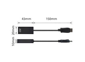 Adapter ACT DisplayPort naar HDMI 4K 0.15 meter