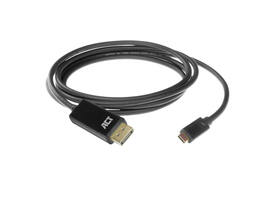 Kabel ACT USB-C naar Displayport 60Hz 2 meter