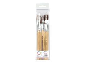 Kwast Qrea synthetisch set à 5 breedtes