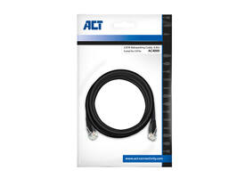 Kabel ACT CAT6 Network koper 0.9 meter zwart