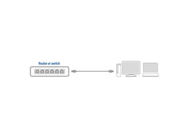 Kabel ACT CAT6 Network koper 0.9 meter zwart