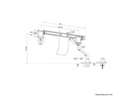 Monitorarm Neomounts NEXT One dual 17-32" zwart