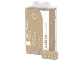 Handdoek Satino PT2 PureSoft z-vouw 2-laags 206x240mm 25x150 vel naturel 277530