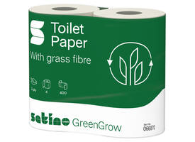 Toiletpapier Satino MT1 GreenGrow 2-laags 4x400 vel naturel 066870