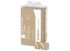 Handdoek Satino PT3 PureSoft v-vouw 2-laags 240x230mm 20x200 vel naturel 277540