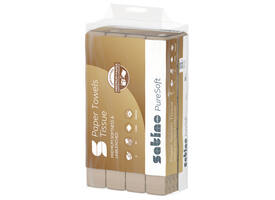 Handdoek Satino PT2 PureSoft w-vouw 2-laags 206x320mm 25x120 vel naturel 277520