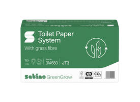 Toiletpapier Satino JT3 GreenGrow systeemrol 2-laags 24x100m wit 314680
