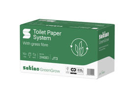 Toiletpapier Satino JT3 GreenGrow systeemrol 2-laags 24x100m wit 314680