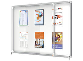 Binnenvitrine Nobo Premium Plus 18xA4 schuifdeur magnetisch